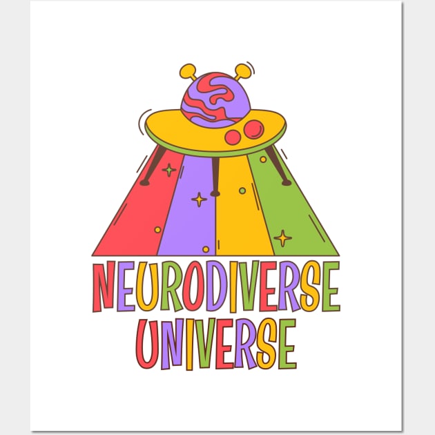 Autism Awareness Month | Neurodiverse Universe Wall Art by WaBastian